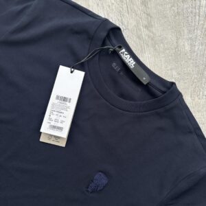 T-Shirt KARL LAGERFELD – Granatowa