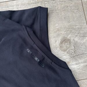 T-Shirt KARL LAGERFELD – Granatowa
