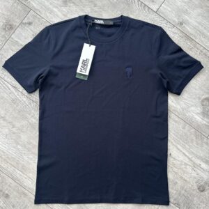 T-Shirt KARL LAGERFELD – Granatowa