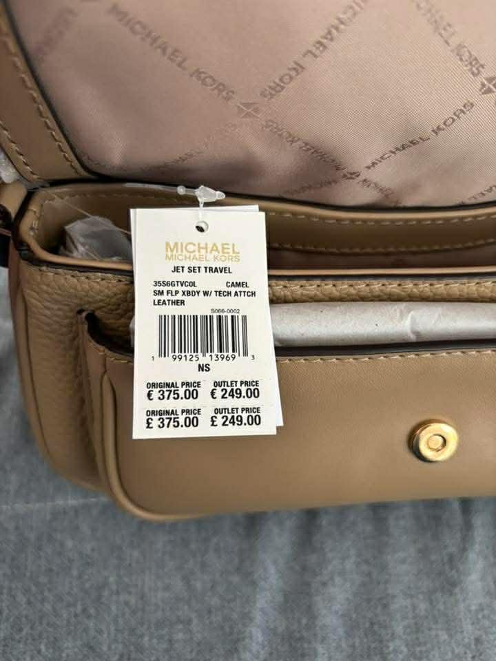 Listonoszka Michael Kors Jet Set Travel Small Crossbody with Pouch Leather Carmel - obrazek 5