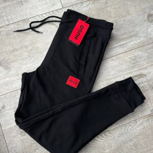 Męskie spodnie dresowe DOAK 212 Slim fit HUGO czarne